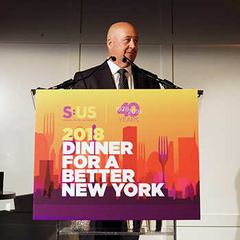 Watch Andrew Zimmern’s Powerful Remarks at the 2018 Dinner for a Better New York