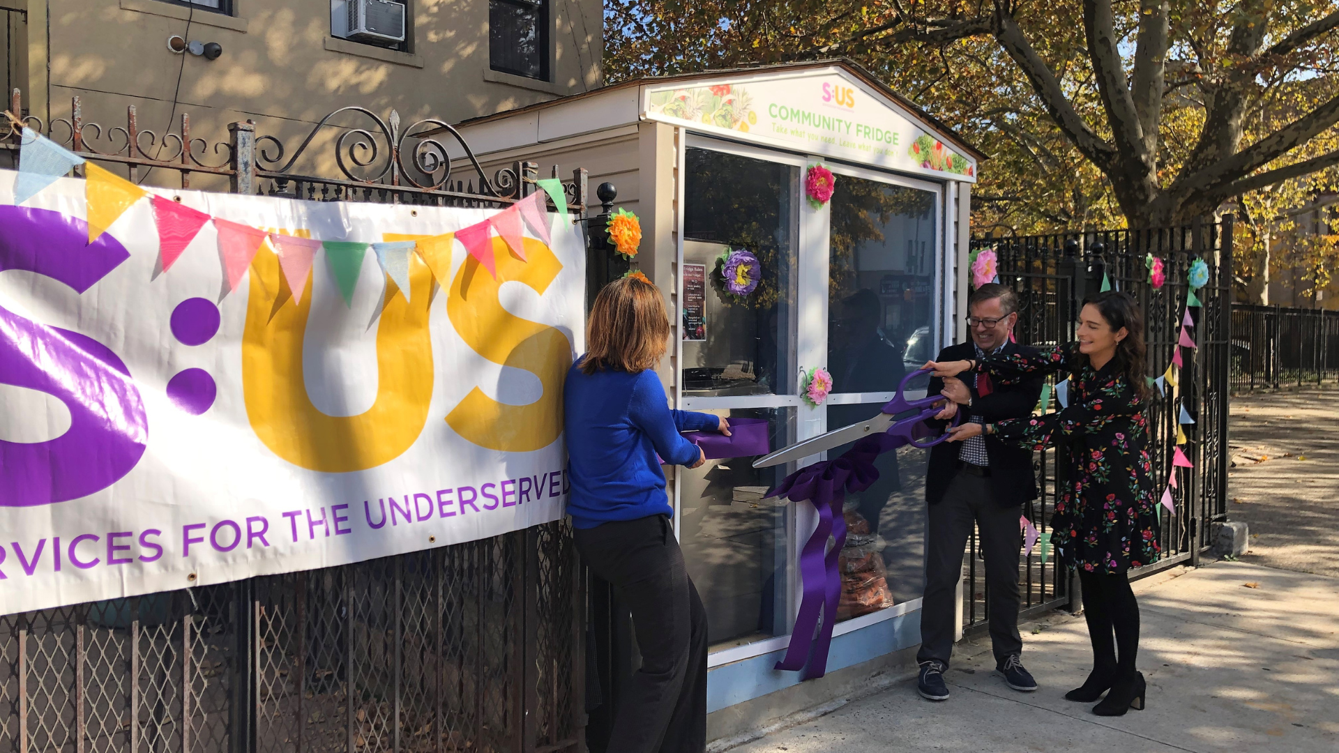 Services for the UnderServed Launches Community Fridge Project in Brooklyn with State Senator Salazar