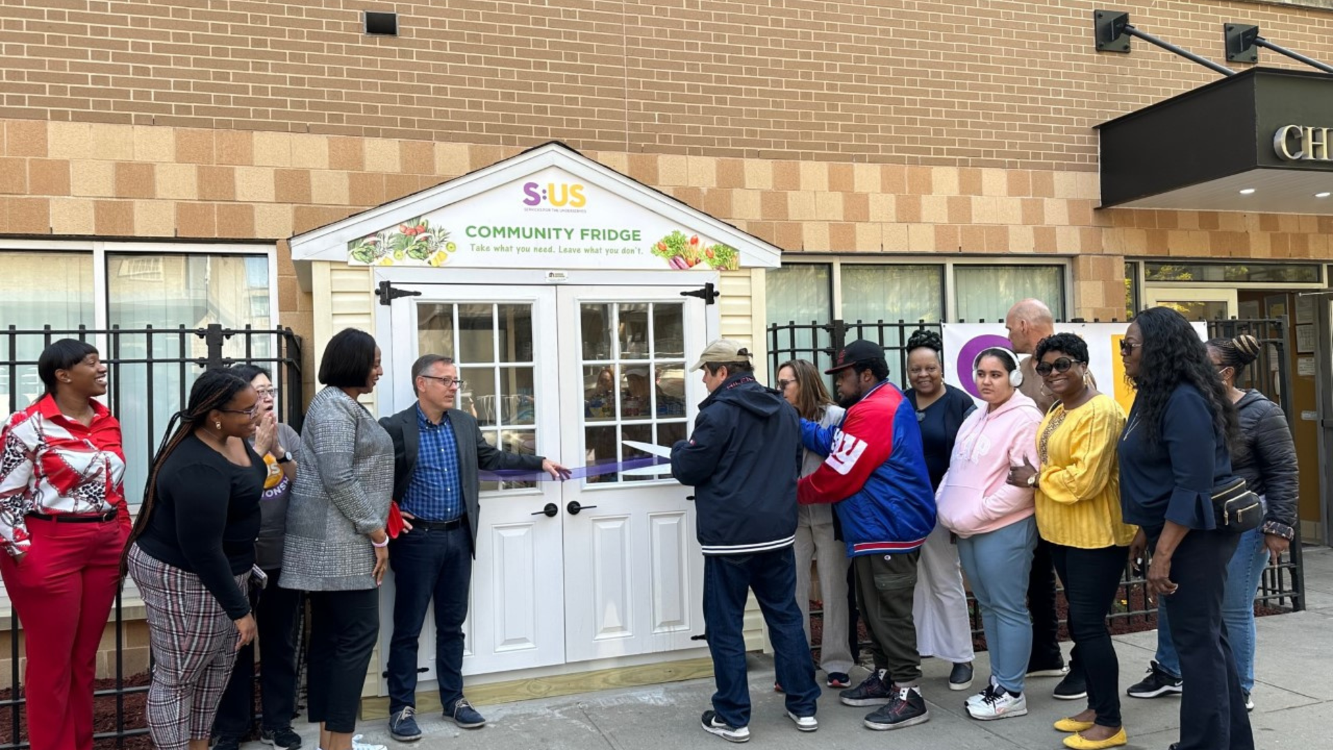 S:US Hosts Ribbon-Cutting Ceremony for New Community Fridge in Brooklyn