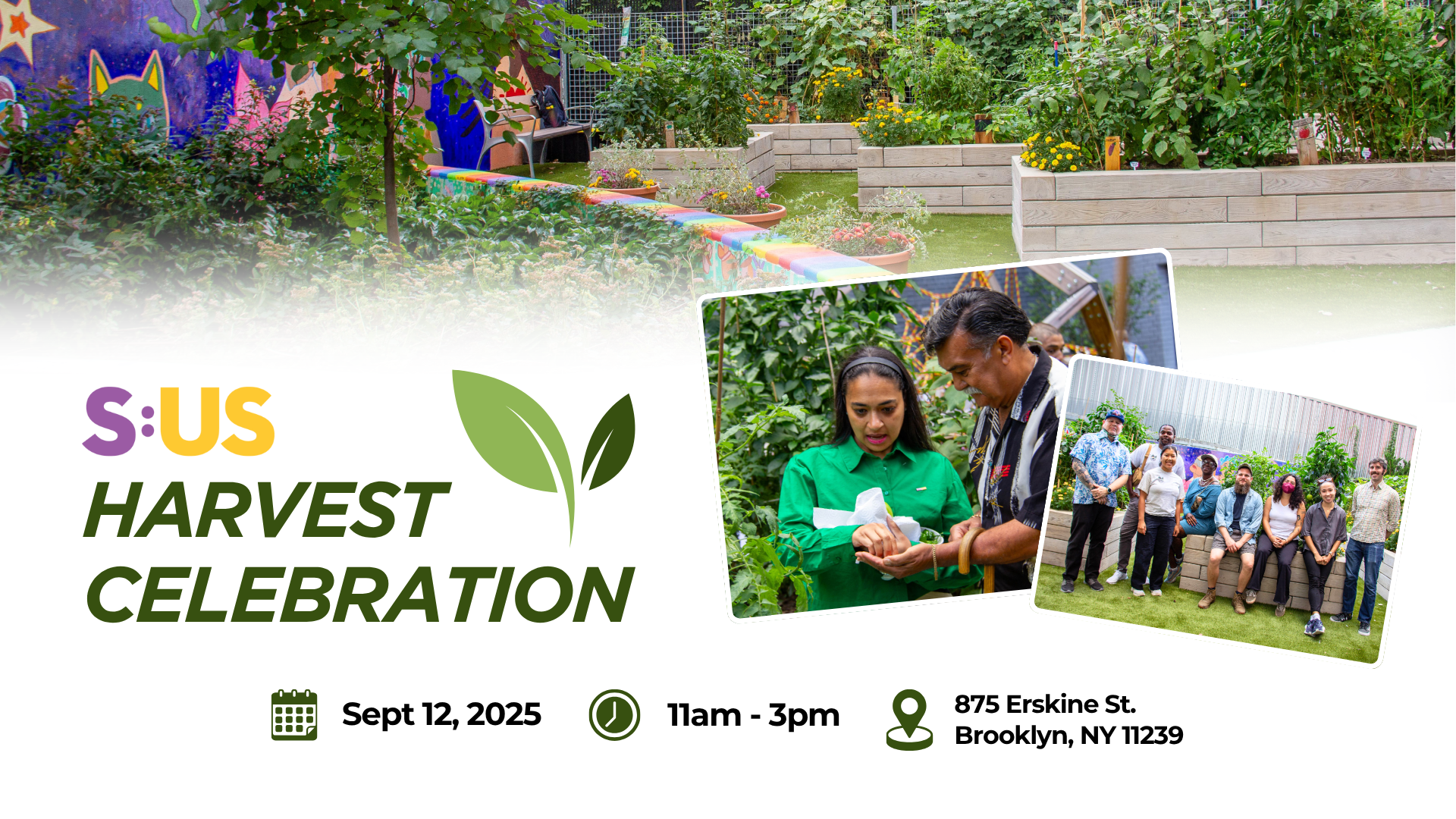 Join S:US for our 15th Harvest Celebration!